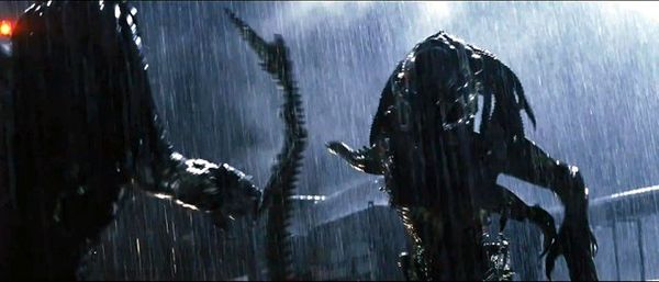 In this image, the Predalien faces off against the Predator.